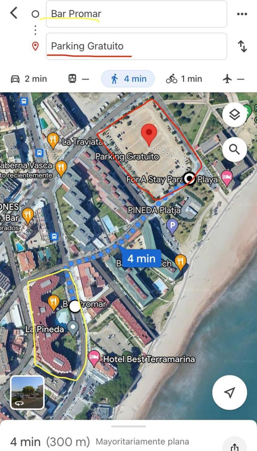 Апартаменты Estudio Con Vistas Al Mar Ла-Пинеда Экстерьер фото